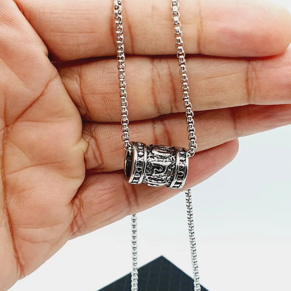 ❤️Six-character mantra rotatable beads necklace, N90201P111